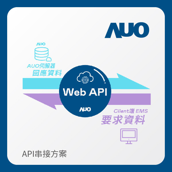 AUO API串接方案 AUO 熊猫体育「中国」光電 API串接方案